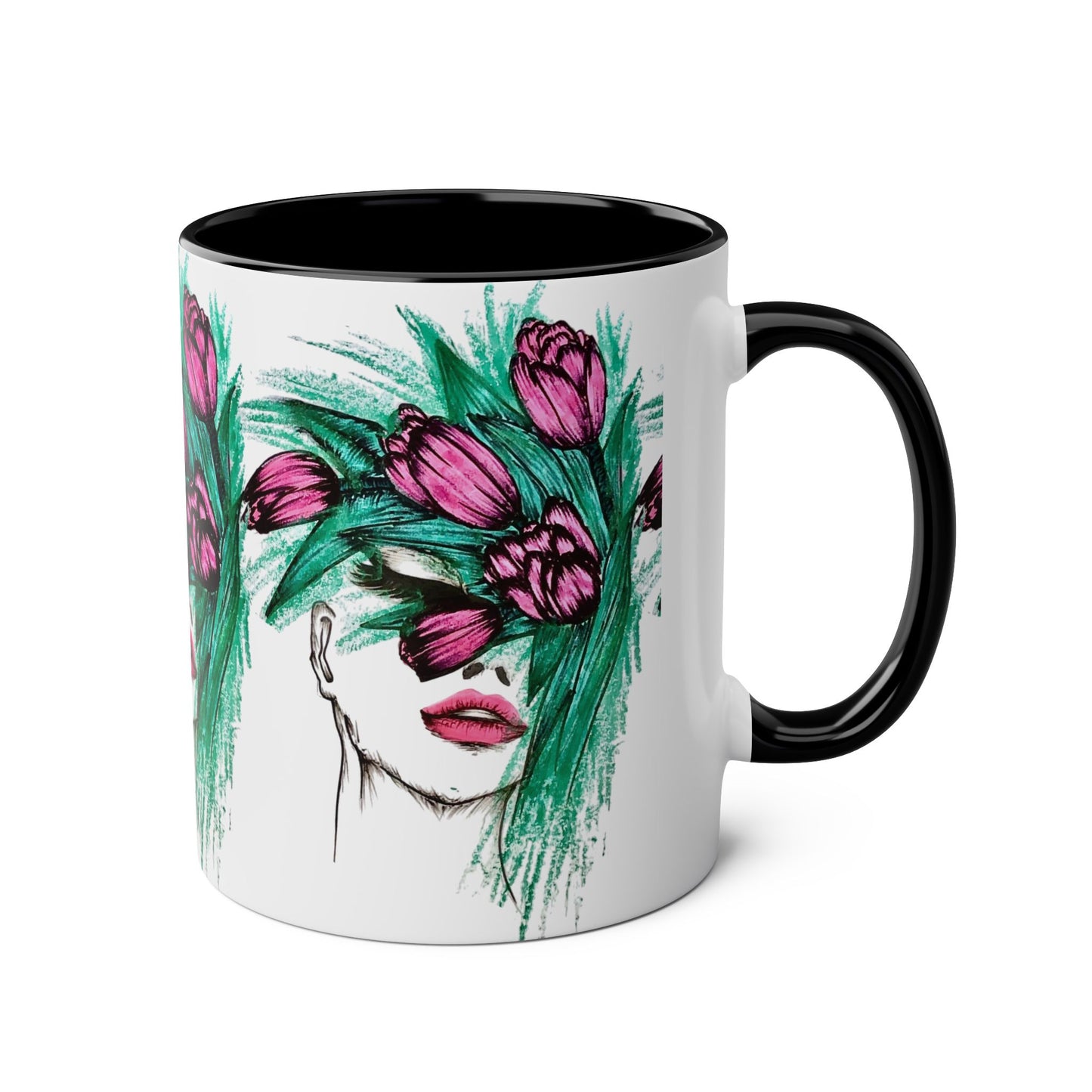 Two-Tone Coffee Mugs, 11oz
