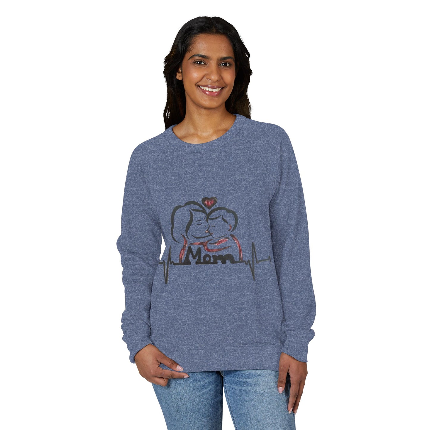 Heartfelt Mama Crewneck Sweatshirt | Cozy Unisex Apparel, Perfect Gift for Moms, Mother's Day, Birthday, Family Gatherings