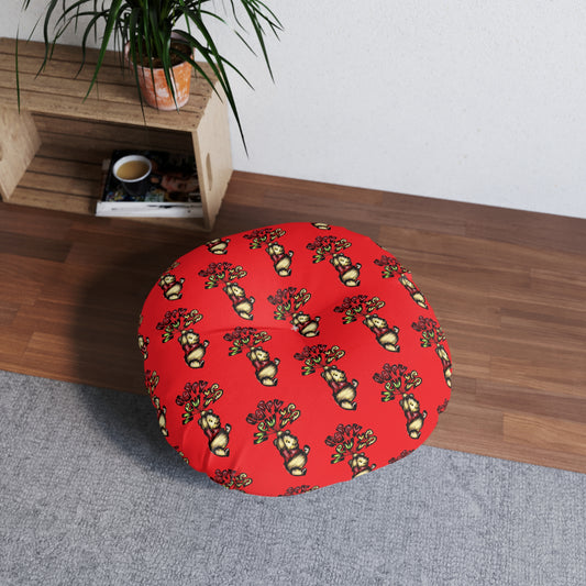 Tufted Floor Pillow, Round