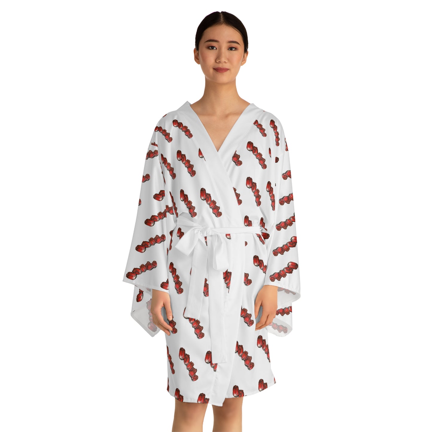 Long Sleeve Kimono Robe (AOP)