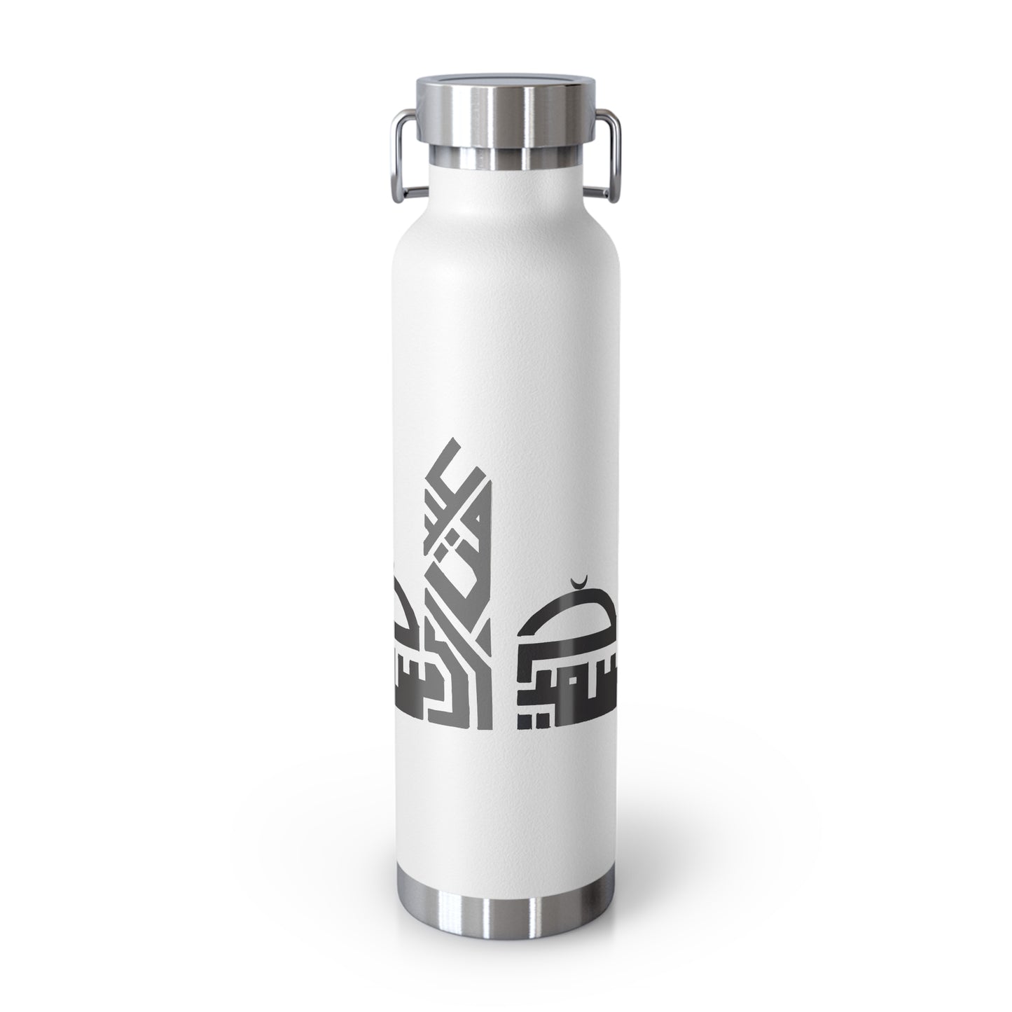 Artistic Copper Vacuum Insulated Bottle - 22oz Travel Flask with Mosque Design