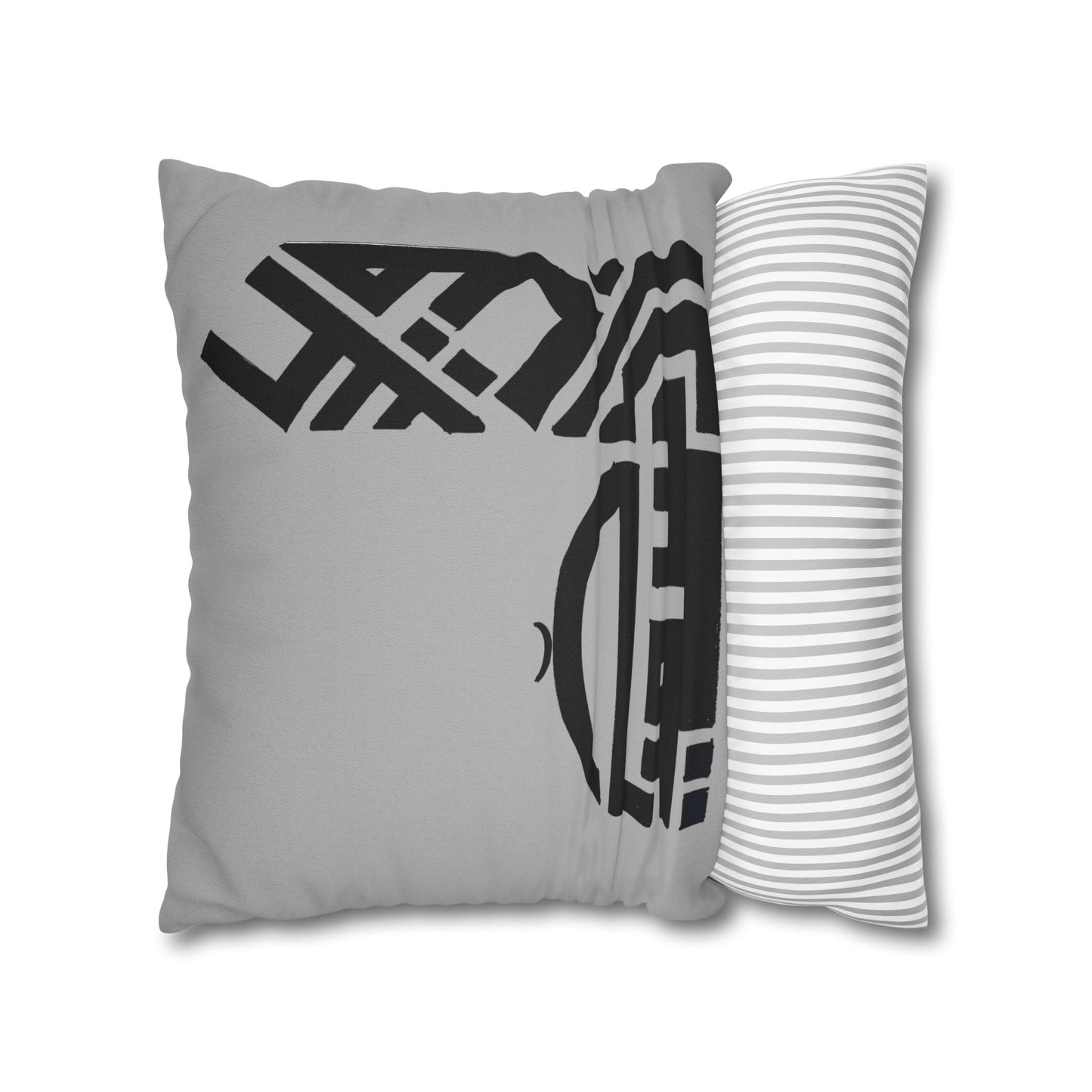 Modern Islamic Art Pillowcase - Elegant Spun Polyester Square Pillow with Arabic Calligraphy Design