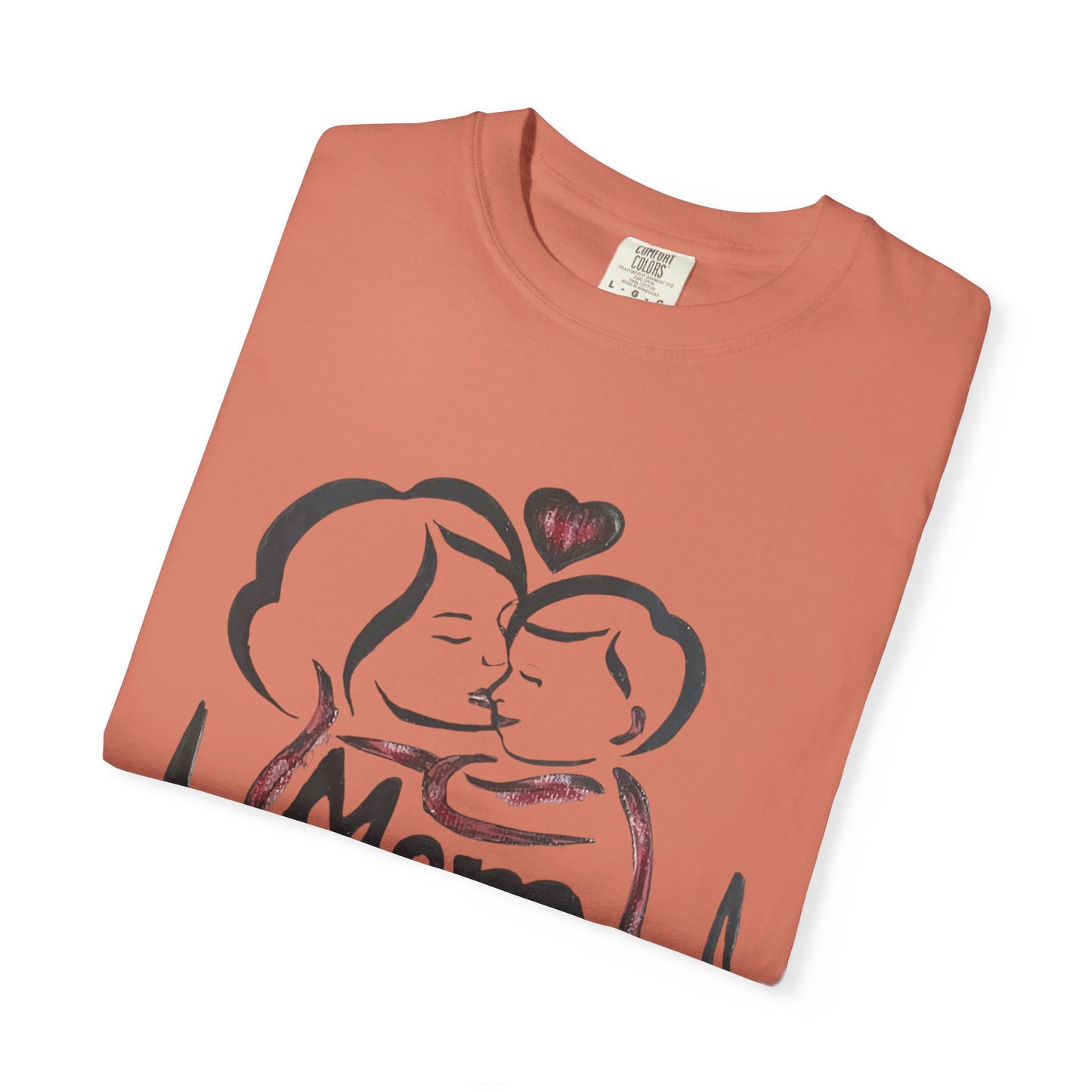 Heartfelt Mom T-Shirt | Cozy Unisex Garment-Dyed Tee, Perfect for Mother's Day, Family Gatherings, Gift for Moms, Love and Connection