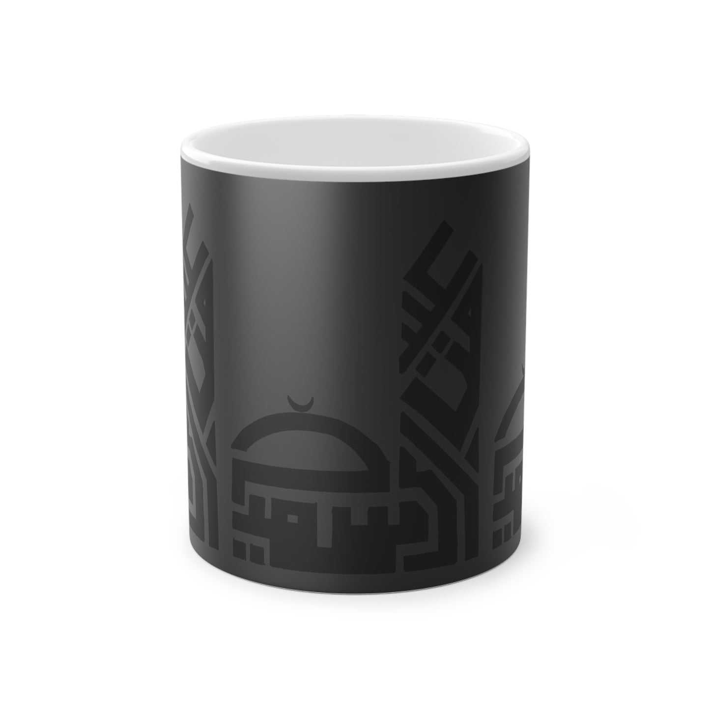 Magic Mug with Intricate Architecture Design – 11oz Coffee Cup for Home and Office