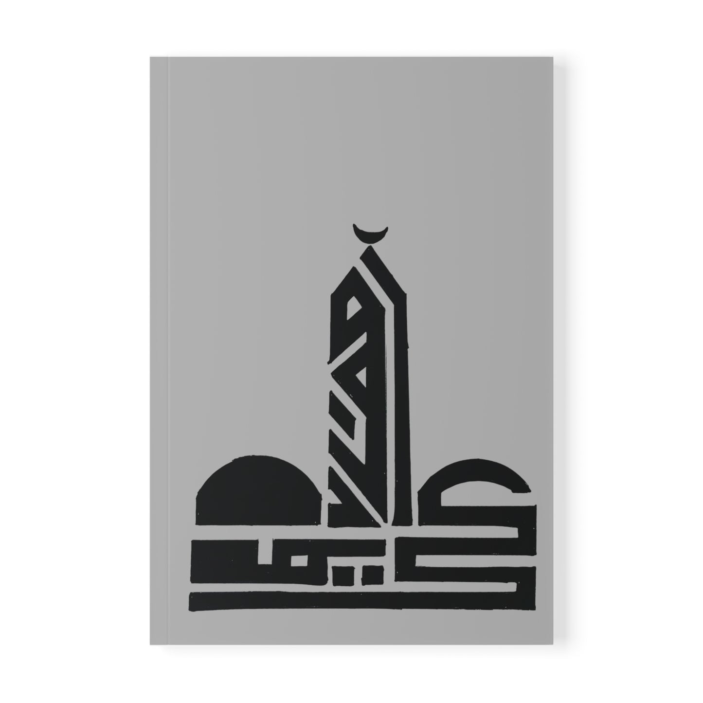 Elegant A5 Softcover Notebook with Calligraphic Design