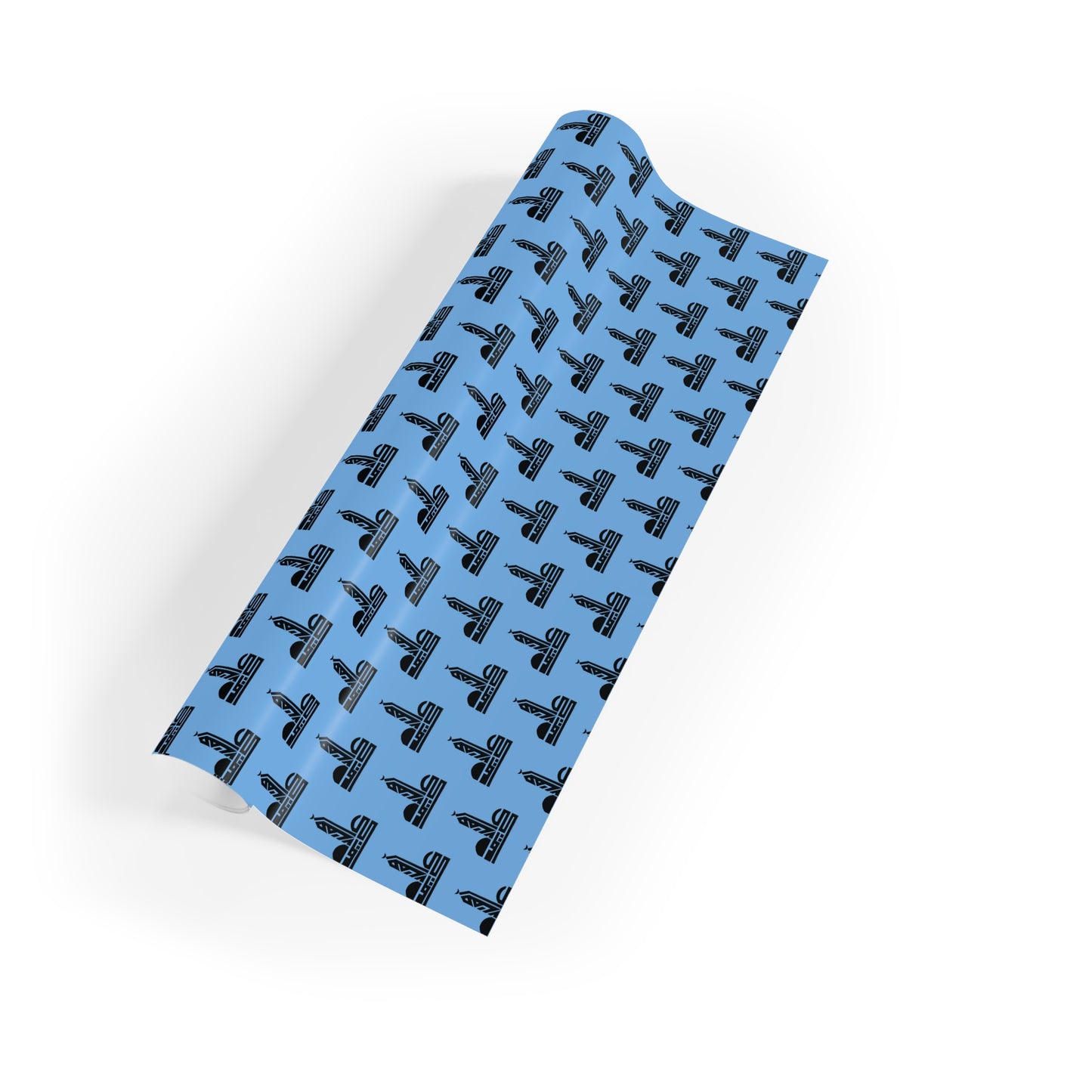 Elegant Blue Gift Wrapping Paper Roll - Perfect for Any Celebration
