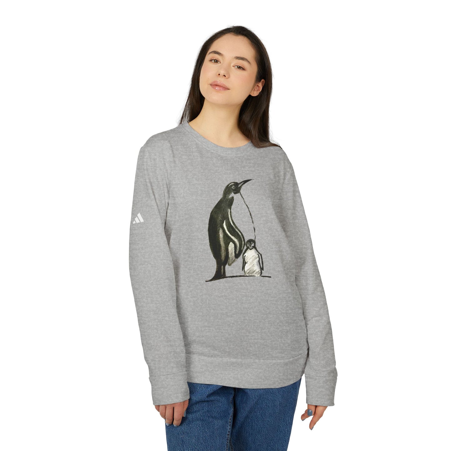 adidas® Unisex Fleece Crewneck Sweatshirt