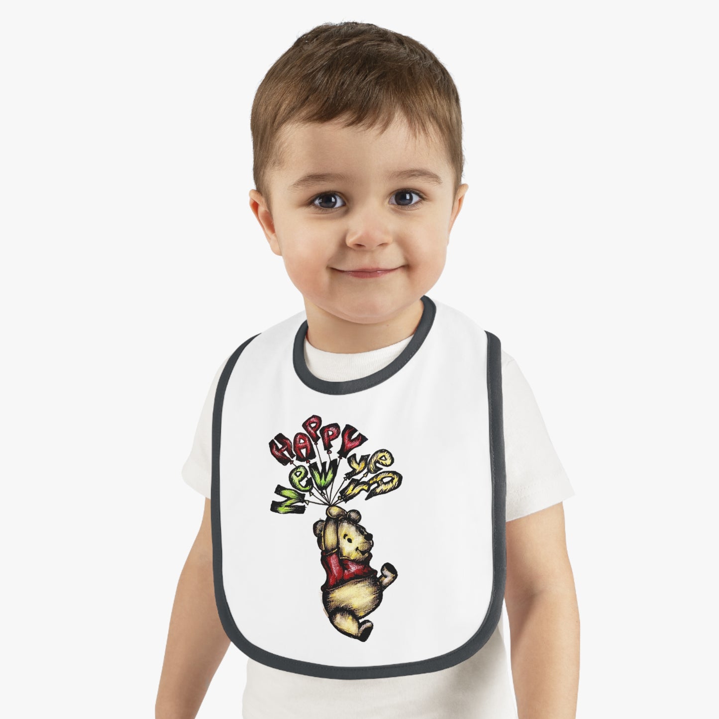 Baby Contrast Trim Jersey Bib