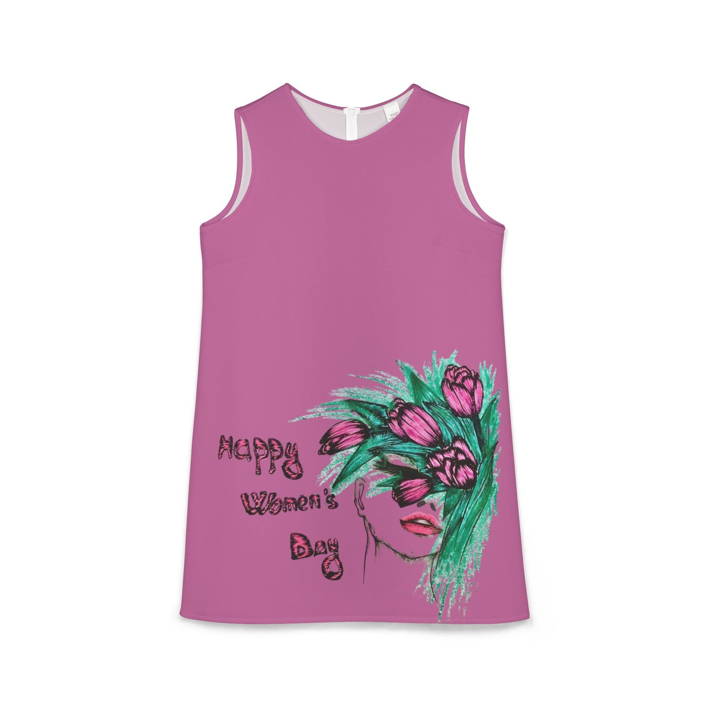 A-line Sleeveless Dress (AOP)