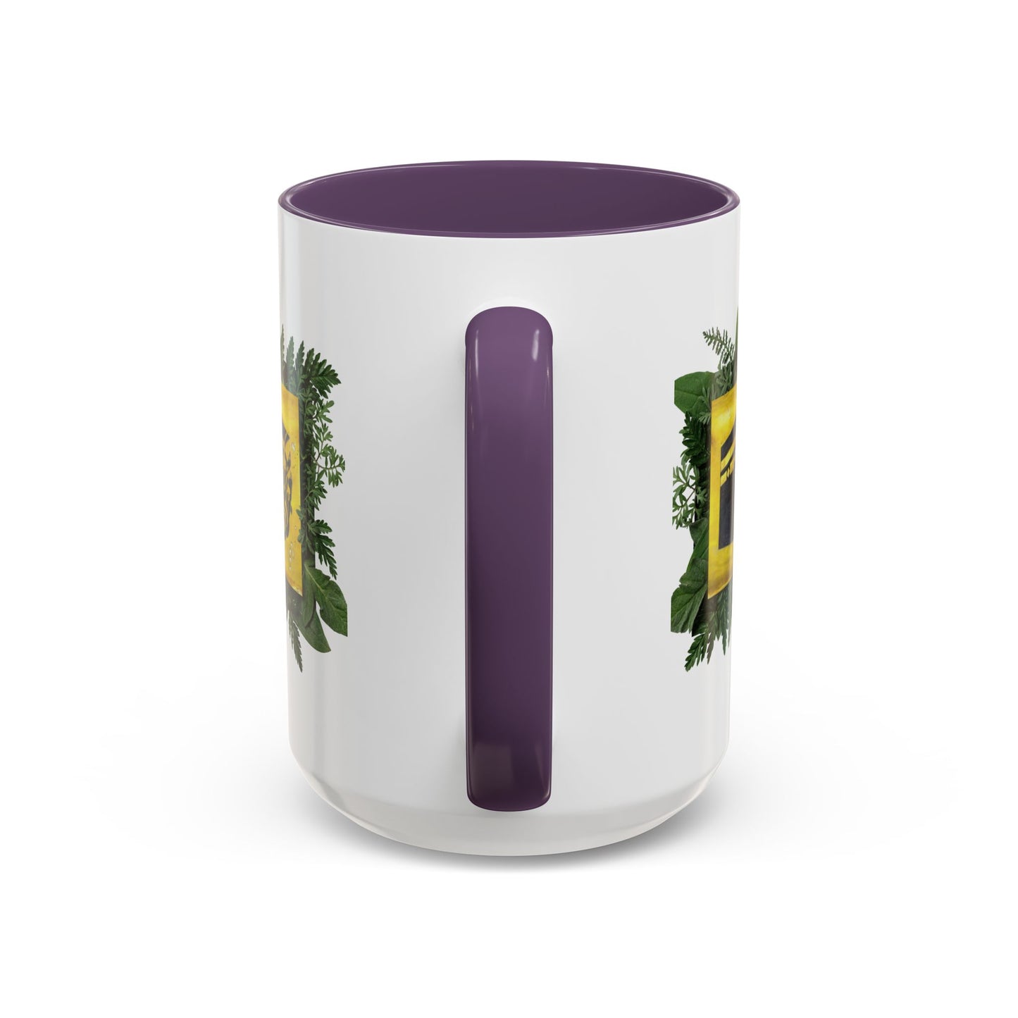 Kaaba Floral Accent Coffee Mug — Islamic Pilgrimage Hajj Umrah Gift (11/15 oz)