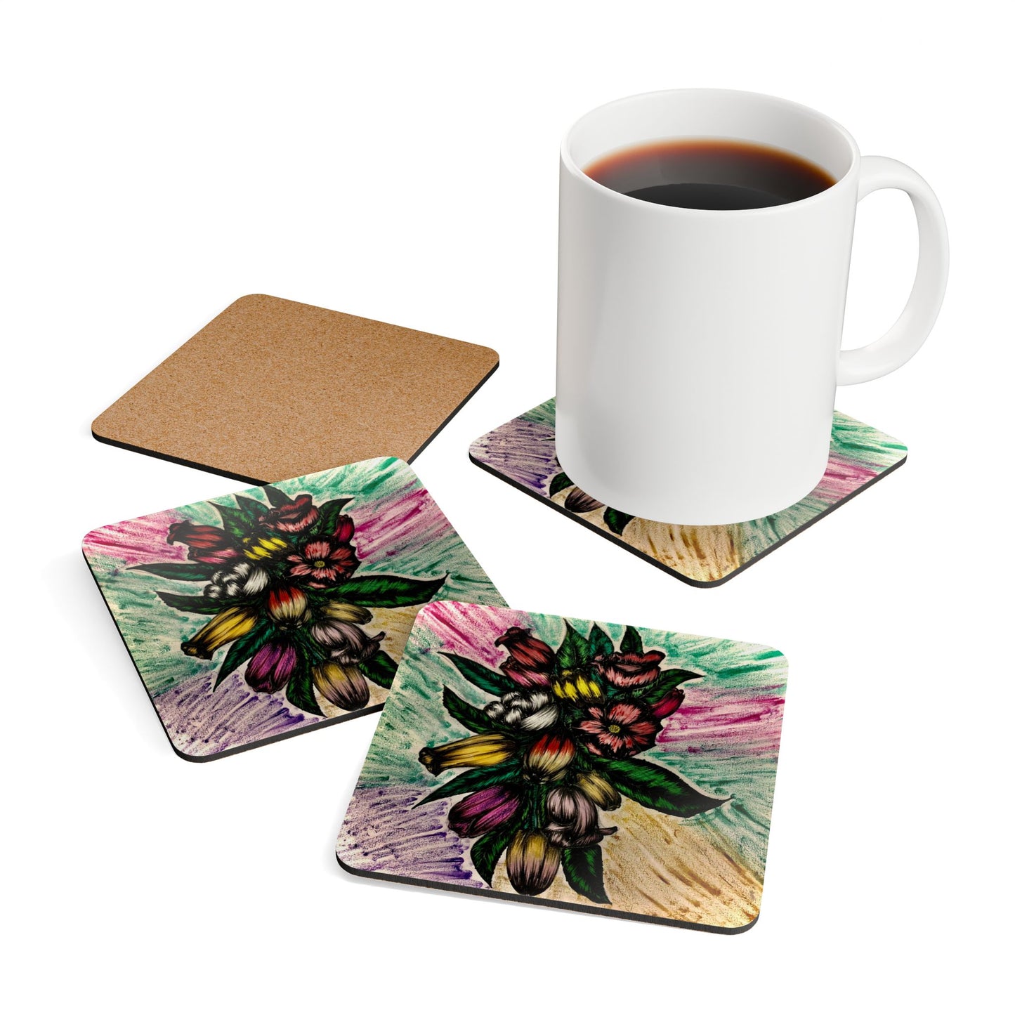 Corkwood Coaster Set