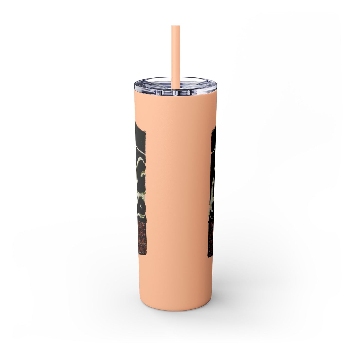 Islamic Skinny Tumbler with Straw - 20oz, Elegant Calligraphy Design