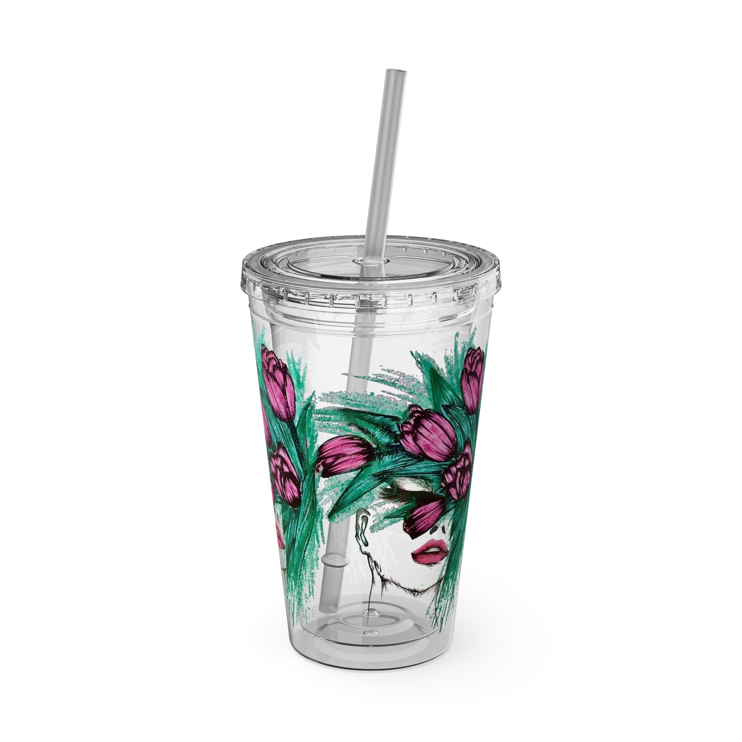Sunsplash Tumbler with Straw, 16oz