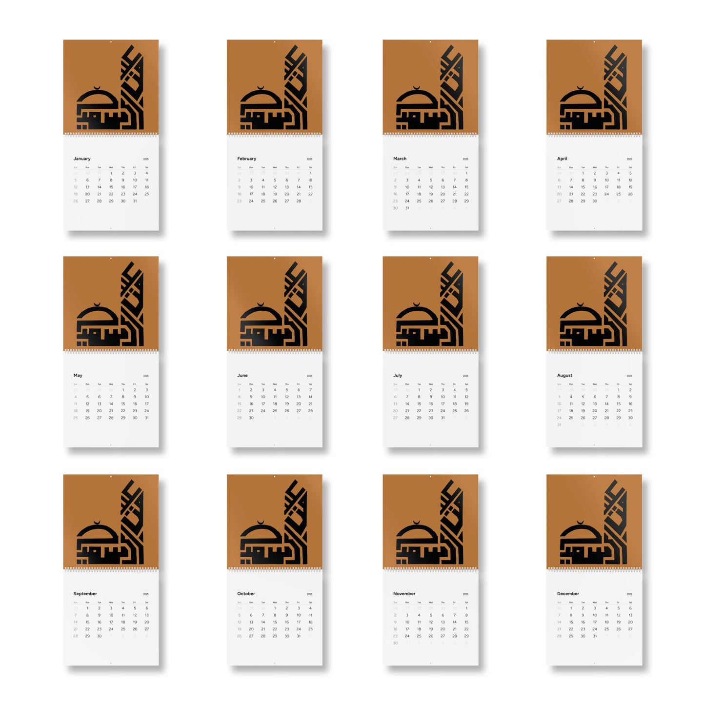Standard Wall Calendar (2025)