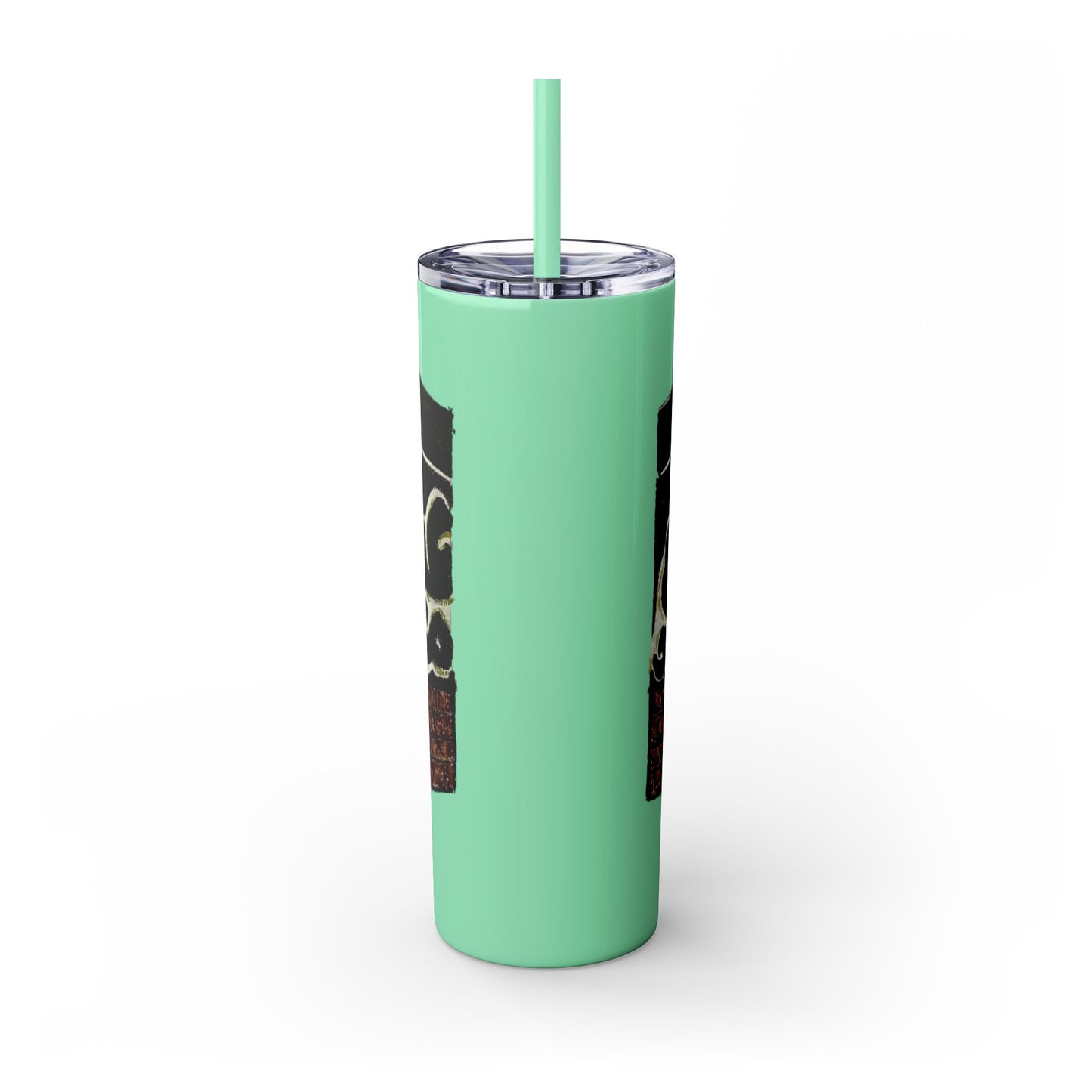 Islamic Skinny Tumbler with Straw - 20oz, Elegant Calligraphy Design