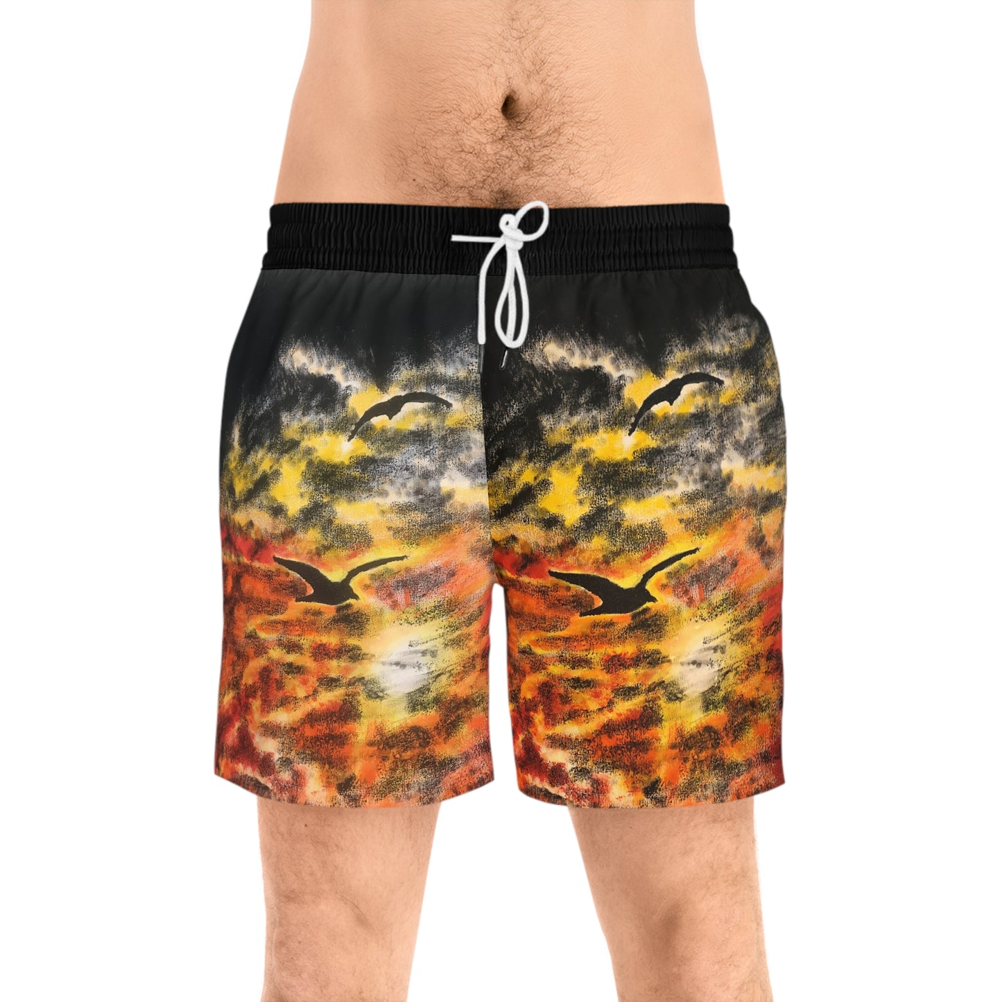 Men's Mid-Length Swim Shorts (AOP)