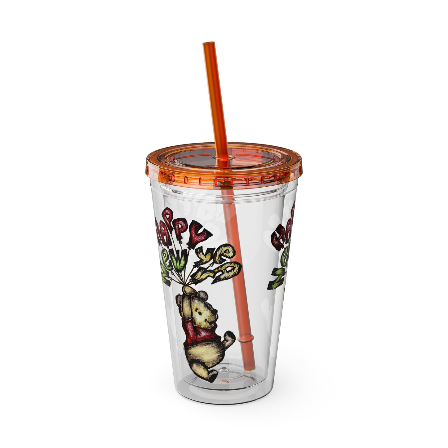 Sunsplash Tumbler with Straw, 16oz