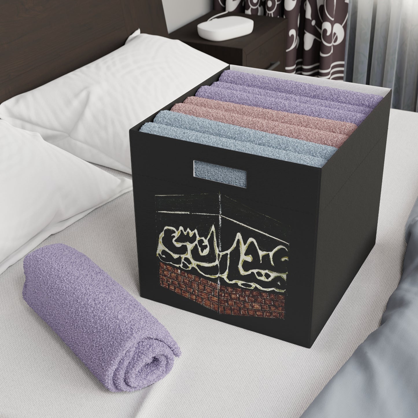 Artistic Felt Storage Box - Stylish Organizer for Home Décor