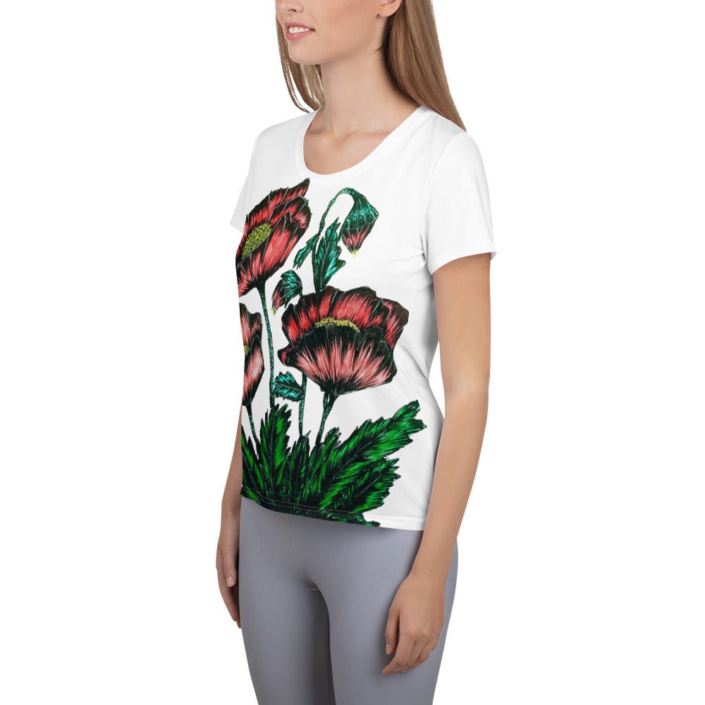 All-Over Print Women's Athletic T-shirt