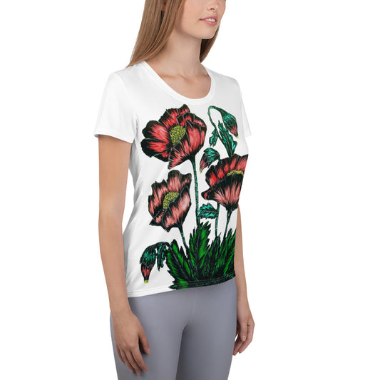 All-Over Print Women's Athletic T-shirt