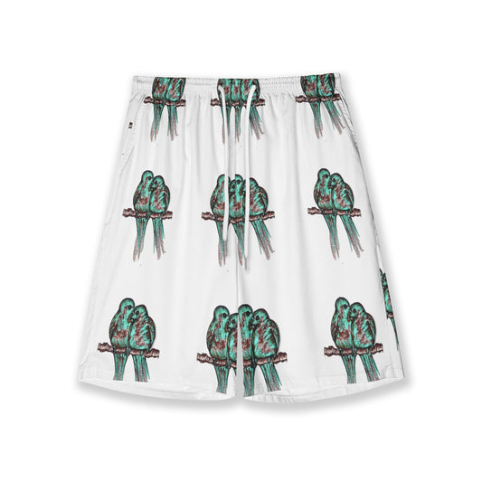 Men's All-Over-Print Hawaiian Swim Shorts
