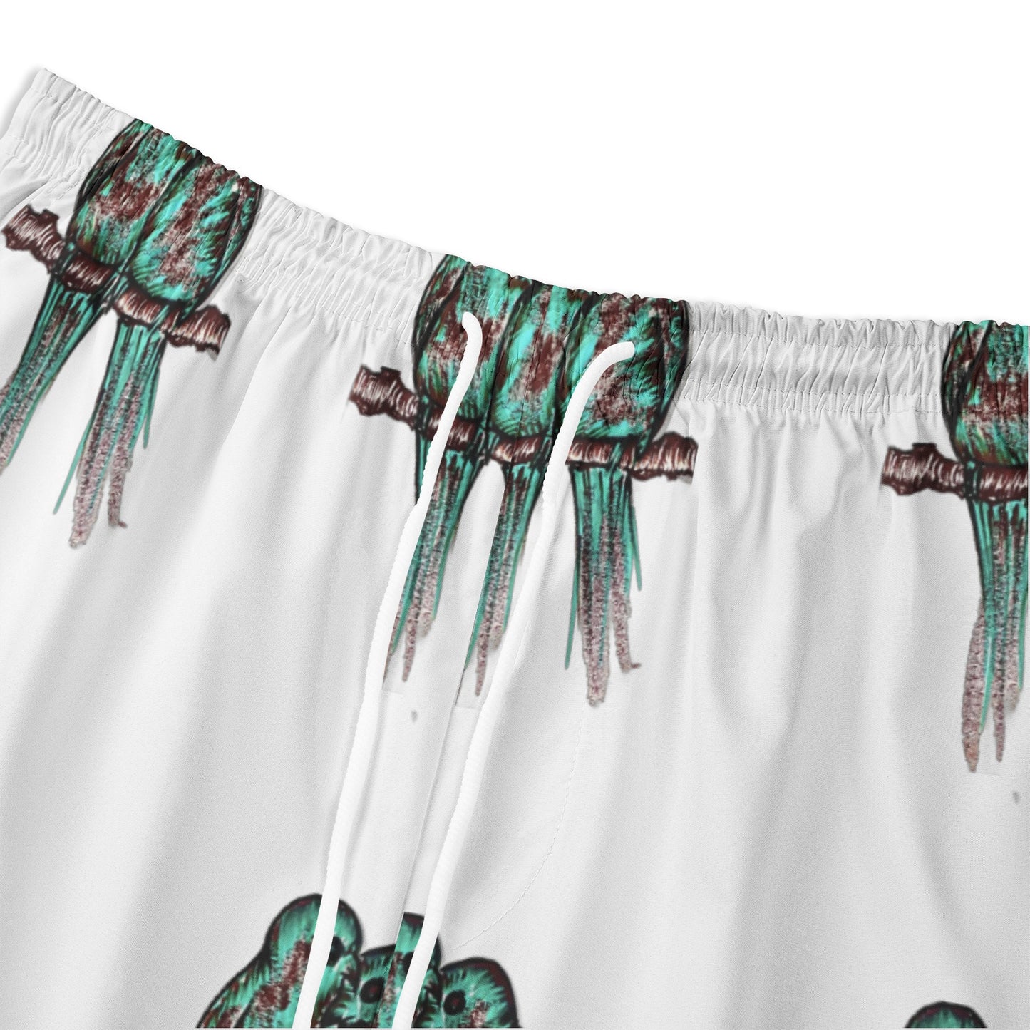 Men's All-Over-Print Hawaiian Swim Shorts