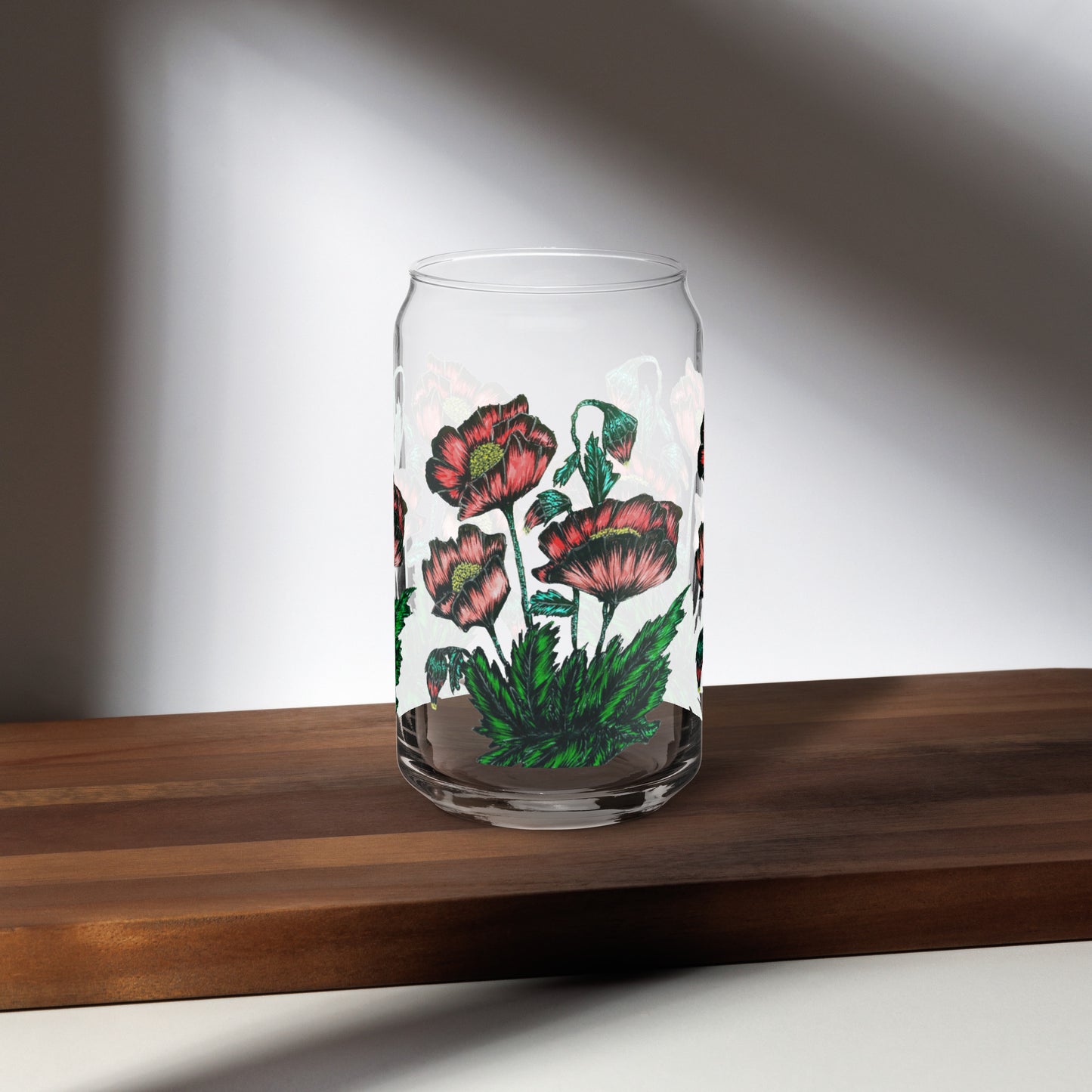 Can-shaped glass