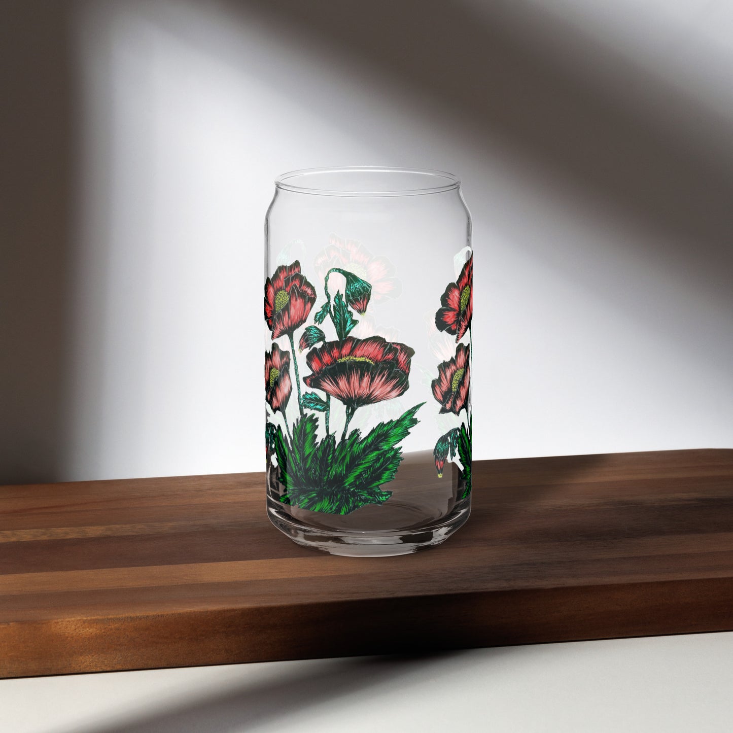 Can-shaped glass