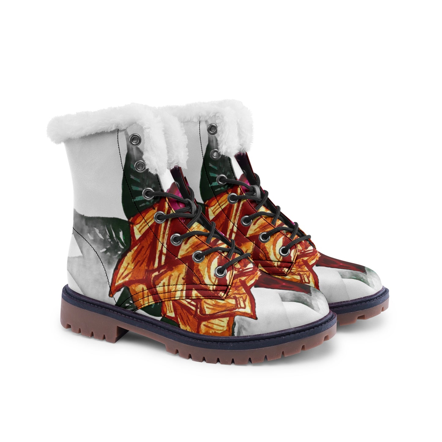 Unisex Lace Up Winter Boots Fashion Comfort Chukka Boots