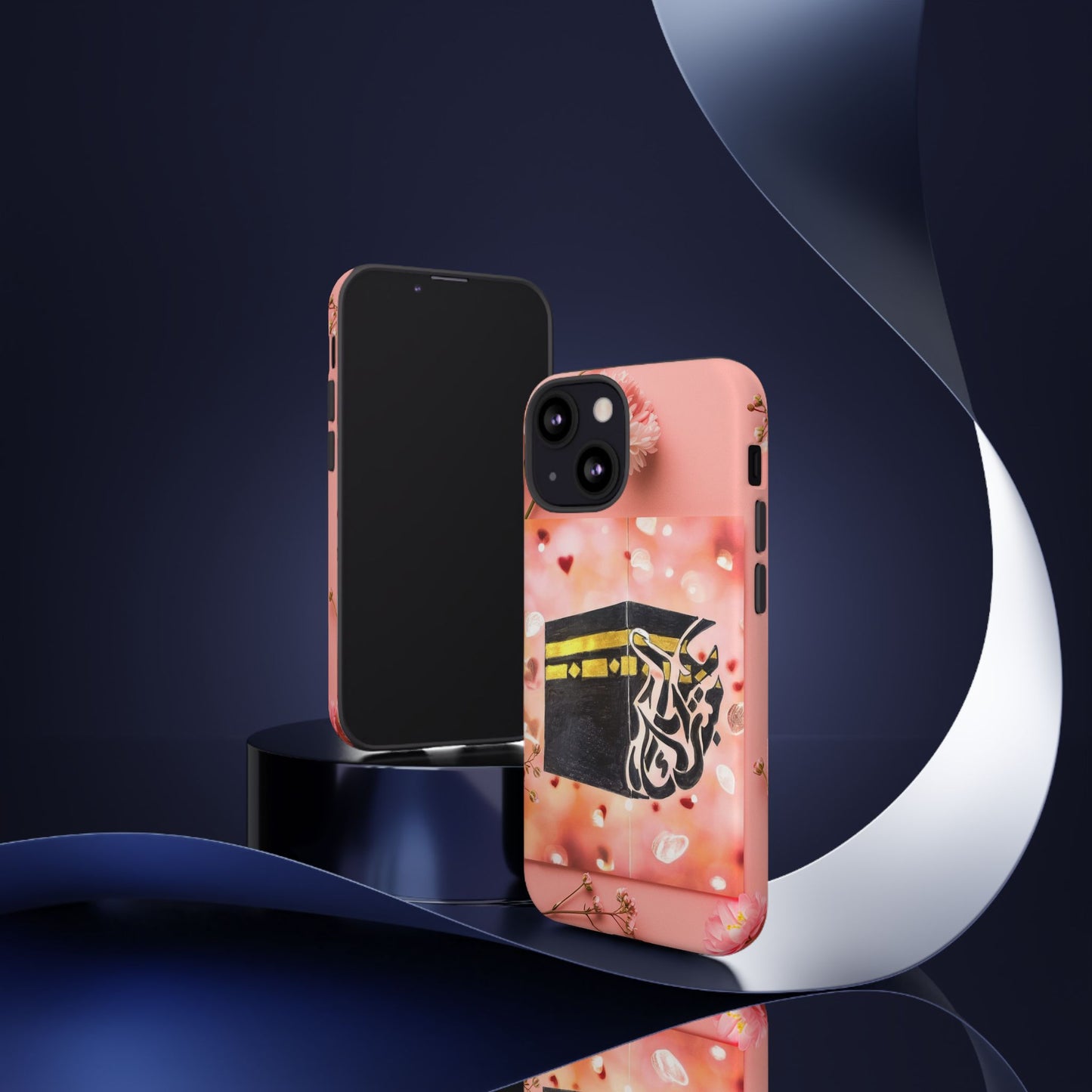 Kaaba Floral Phone Case – Pink Islamic Shrine Design