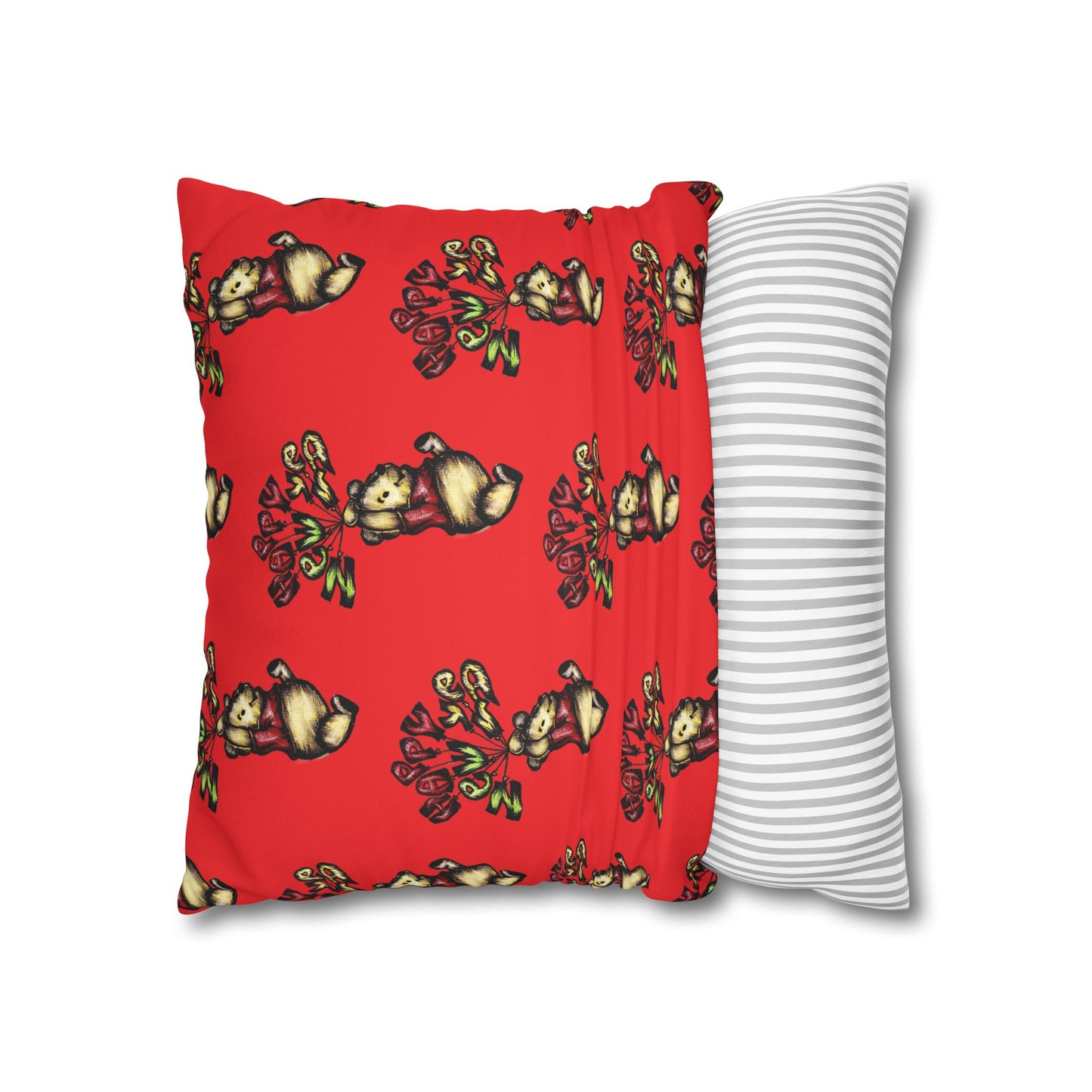 Faux Suede Square Pillowcase