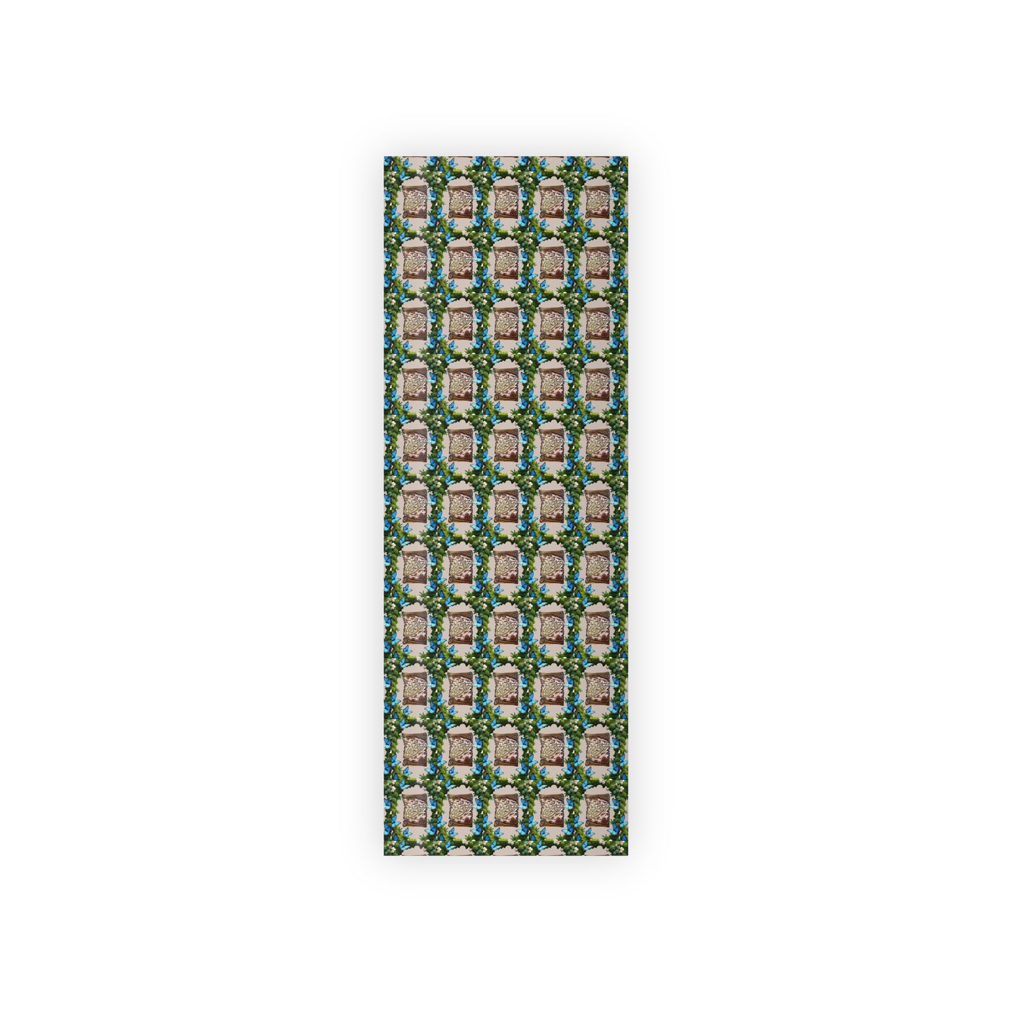 Cottage Garden Gift Wrap Roll — Floral House Pattern Gift Wrapping Paper