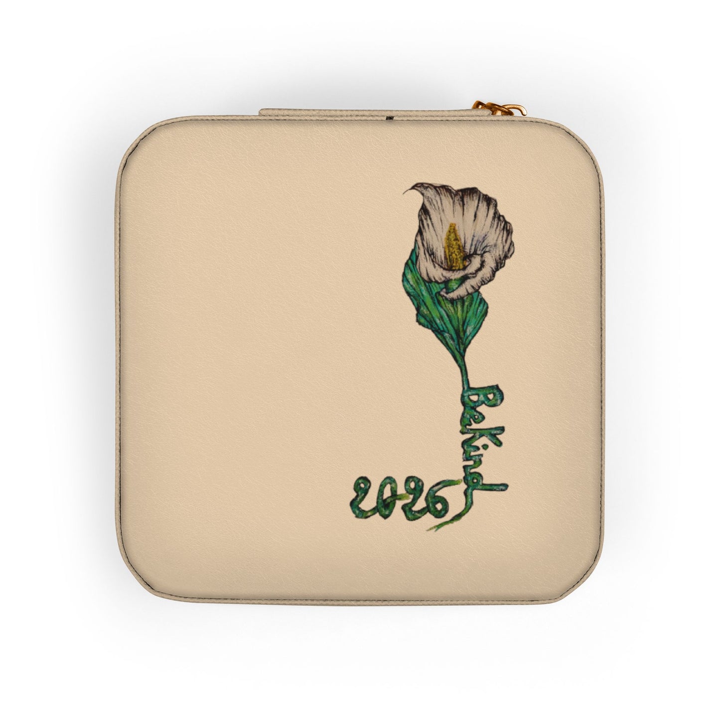 Elegant Embroidered Jewelry Travel Case