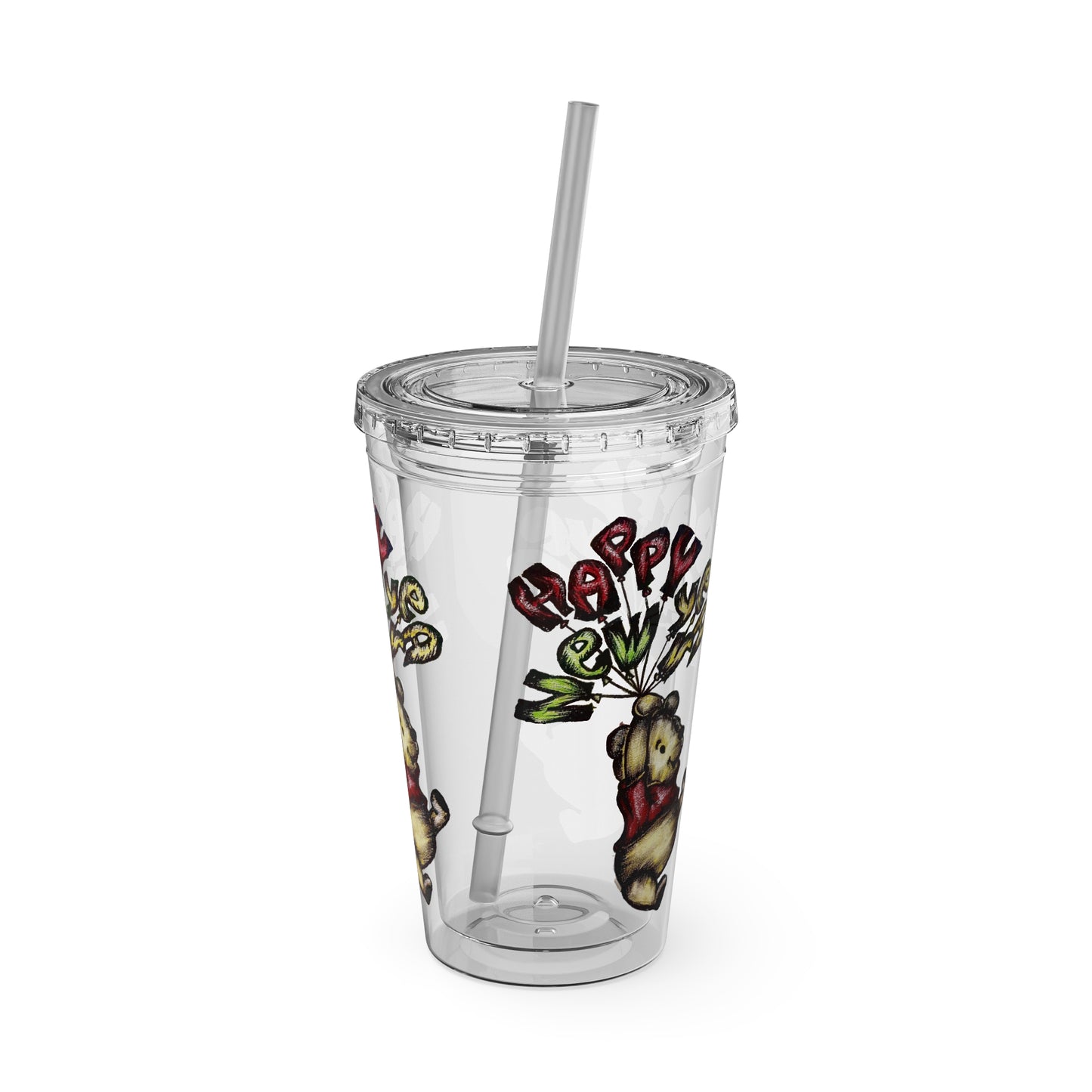 Sunsplash Tumbler with Straw, 16oz