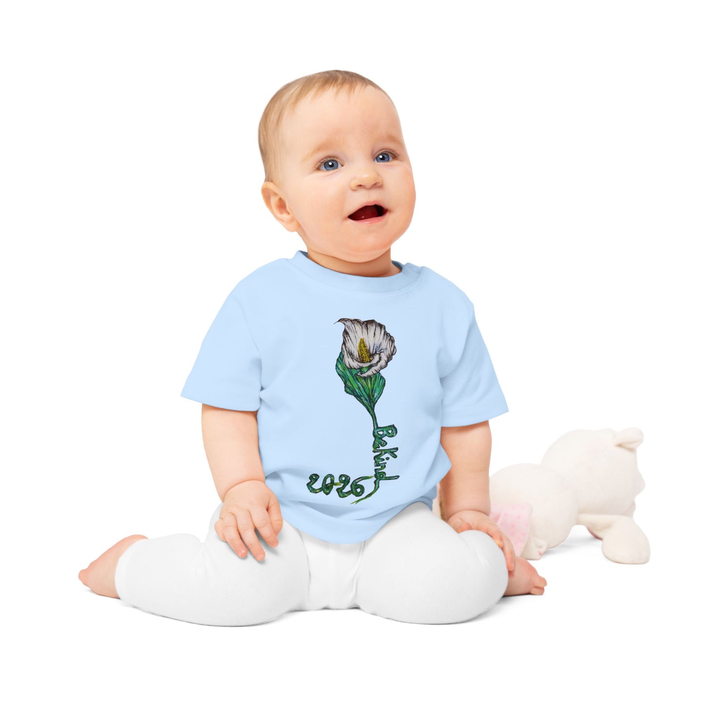 Be Kind Baby T-Shirt - Cute Floral Design for Little Ones