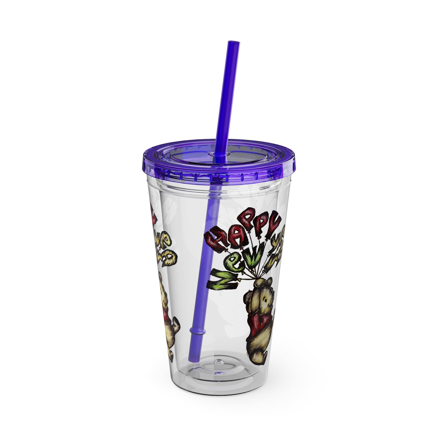Sunsplash Tumbler with Straw, 16oz