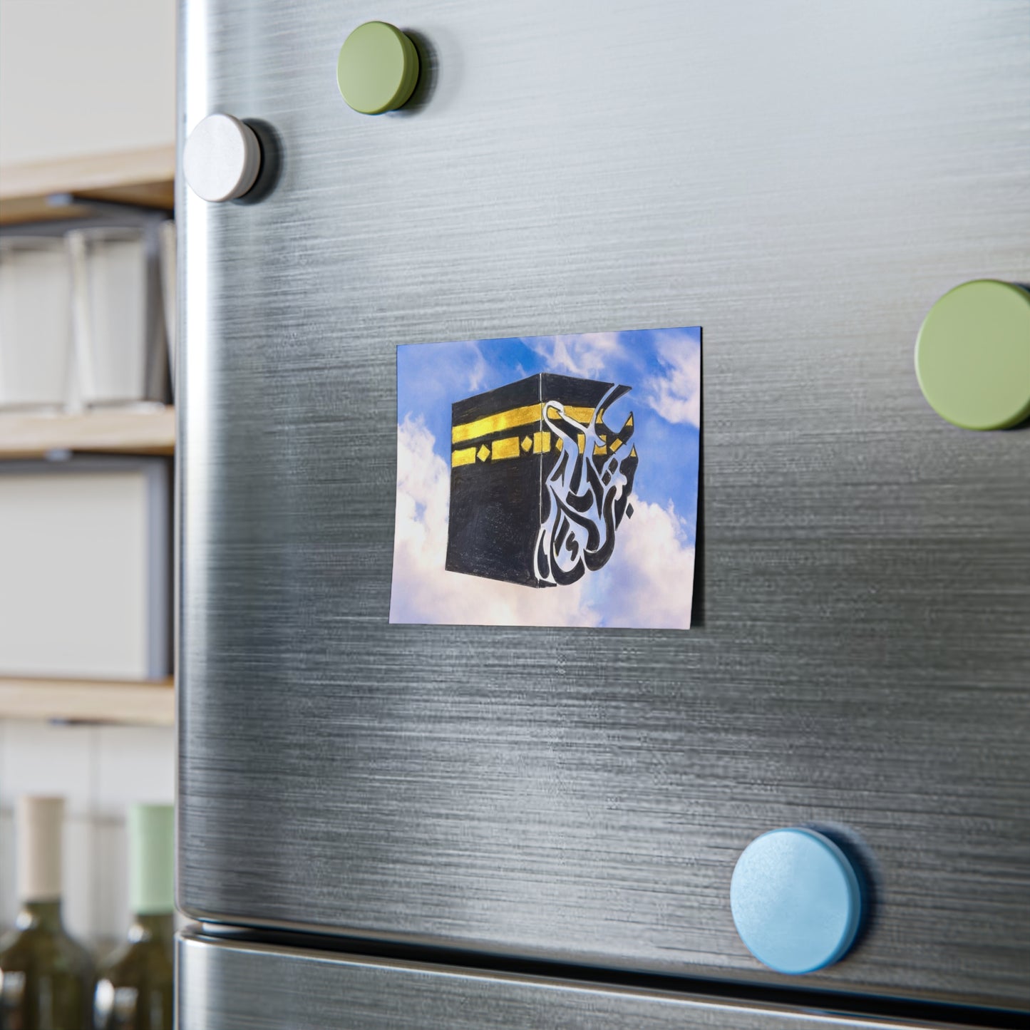 Post-it Note Pad — Kaaba Cloud Design with Arabic Calligraphy