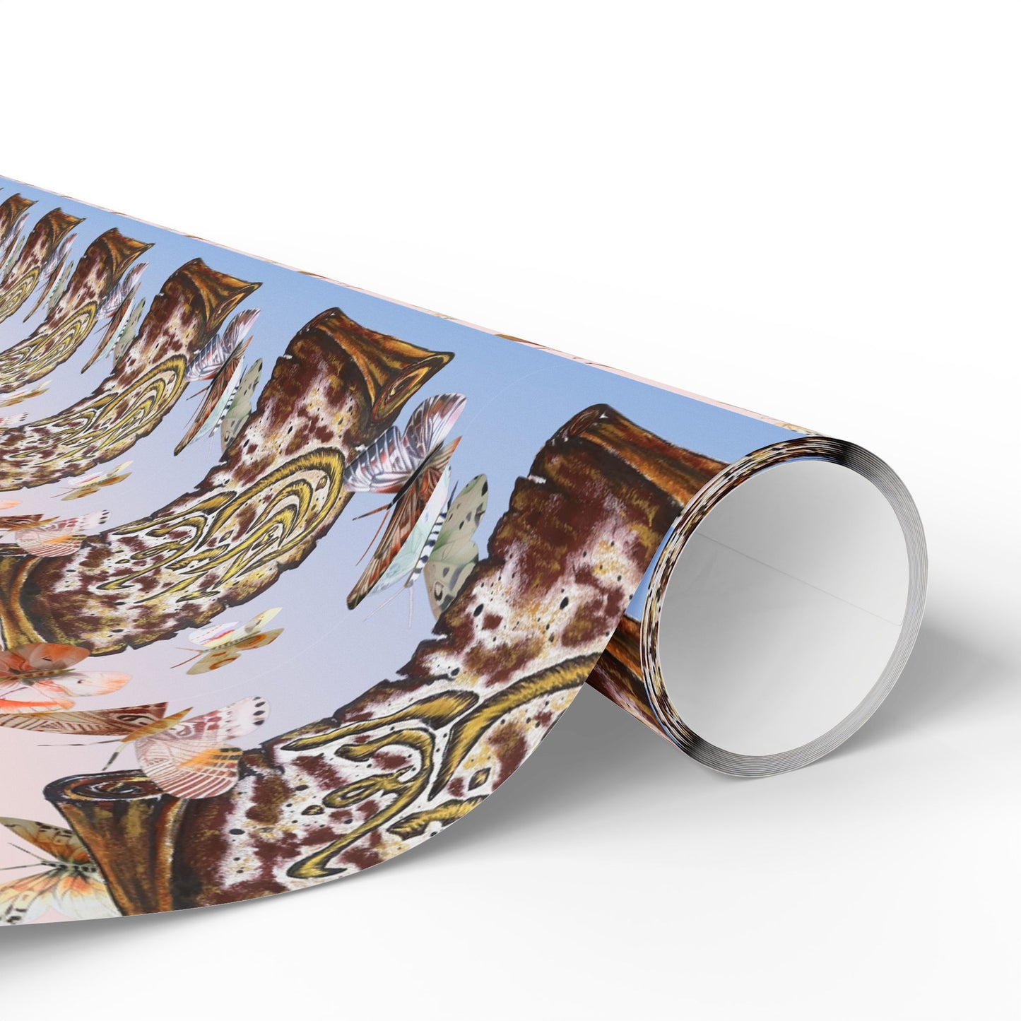 Wrapping Paper Roll — Cute Brown Tabby Cat Pattern Gift Wrap (Pet Lover Holiday & Birthday)