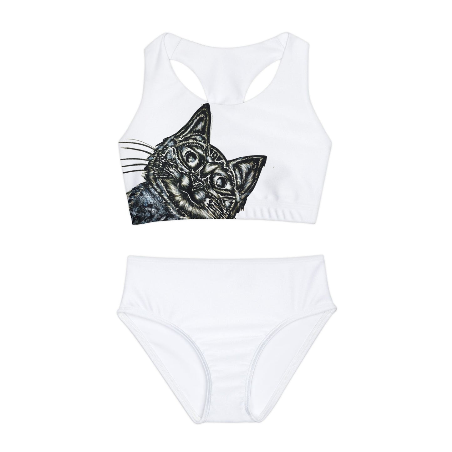Girls Two Piece Swimsuit (AOP)