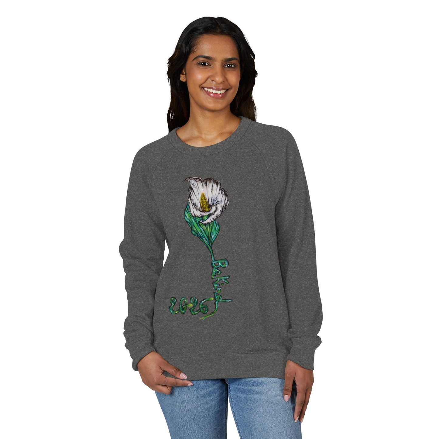 Floral Art Unisex Crewneck Sweatshirt