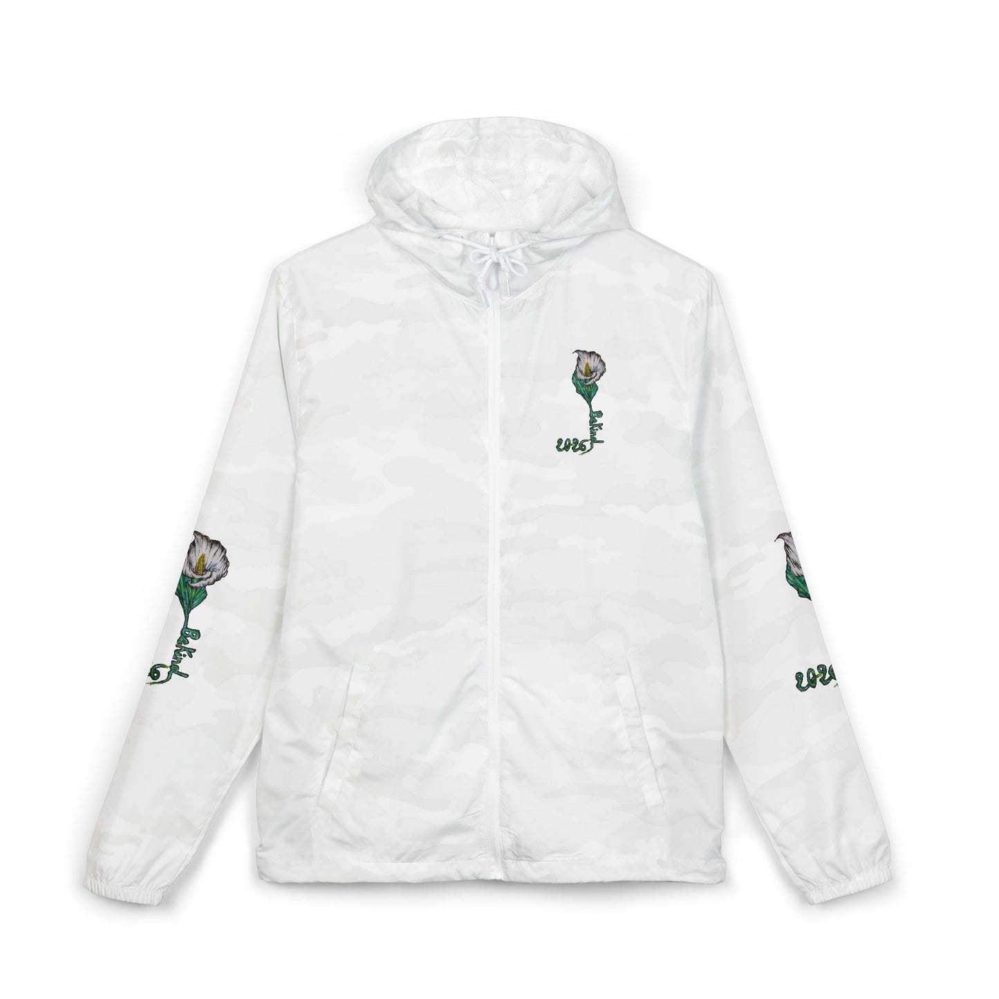 Camo Floral Windbreaker Jacket for Outdoor Adventures