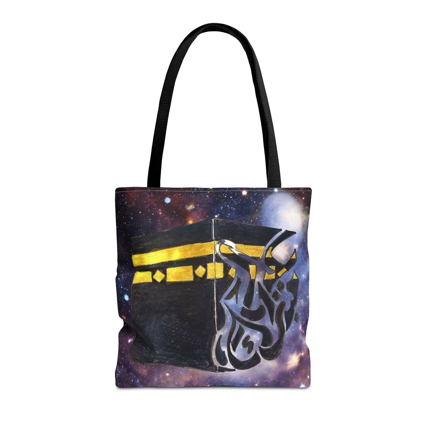 Kaaba Galaxy Tote Bag — Islamic Pilgrimage Hajj Umrah Canvas Tote