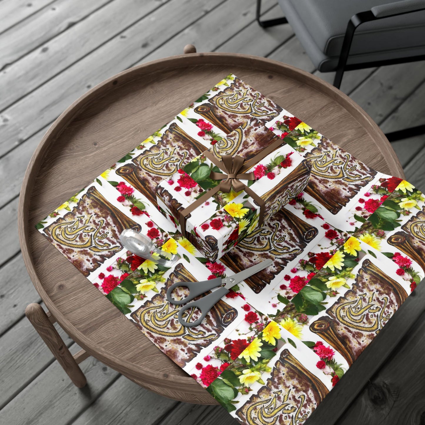 Wrapping Paper — Floral & Vintage Tile Design Gift Wrap