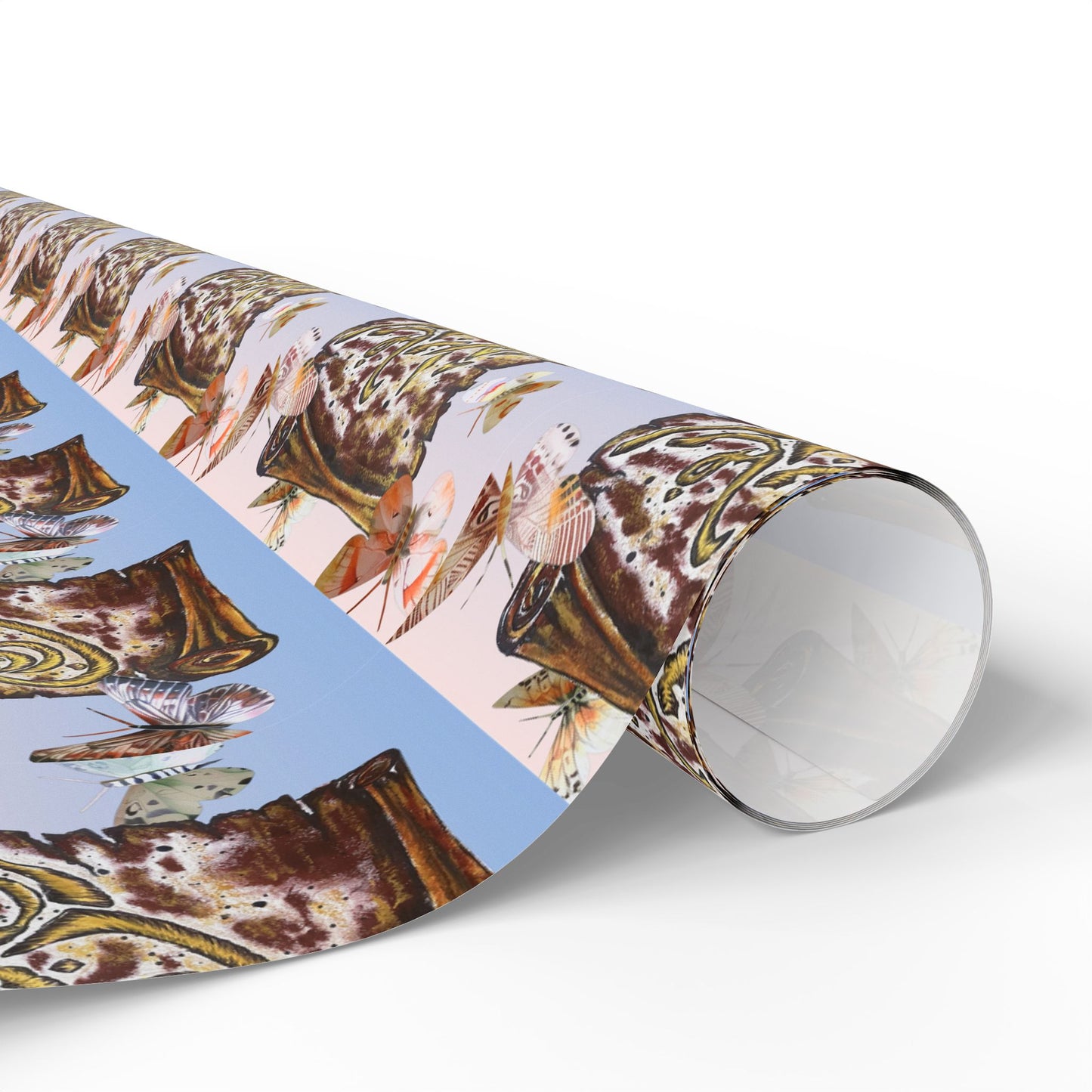 Wrapping Paper Roll — Cute Brown Tabby Cat Pattern Gift Wrap (Pet Lover Holiday & Birthday)
