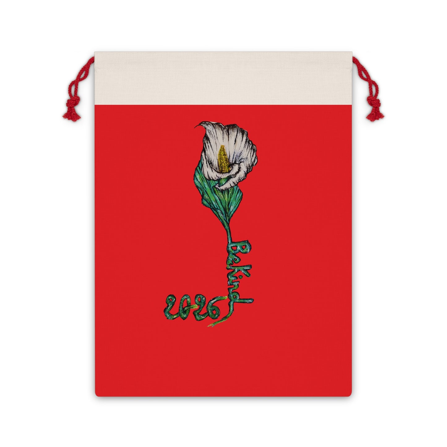 Artistic Floral Gift Bag for Holidays & Special Occasions