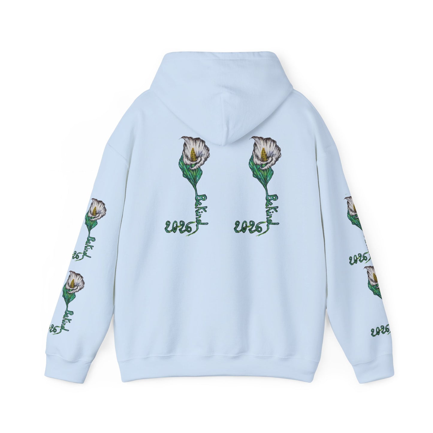 Botanical Rose Hoodie - Unisex Heavy Blend™ Sweatshirt