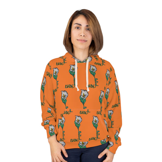 Vibrant Floral Unisex Pullover Hoodie