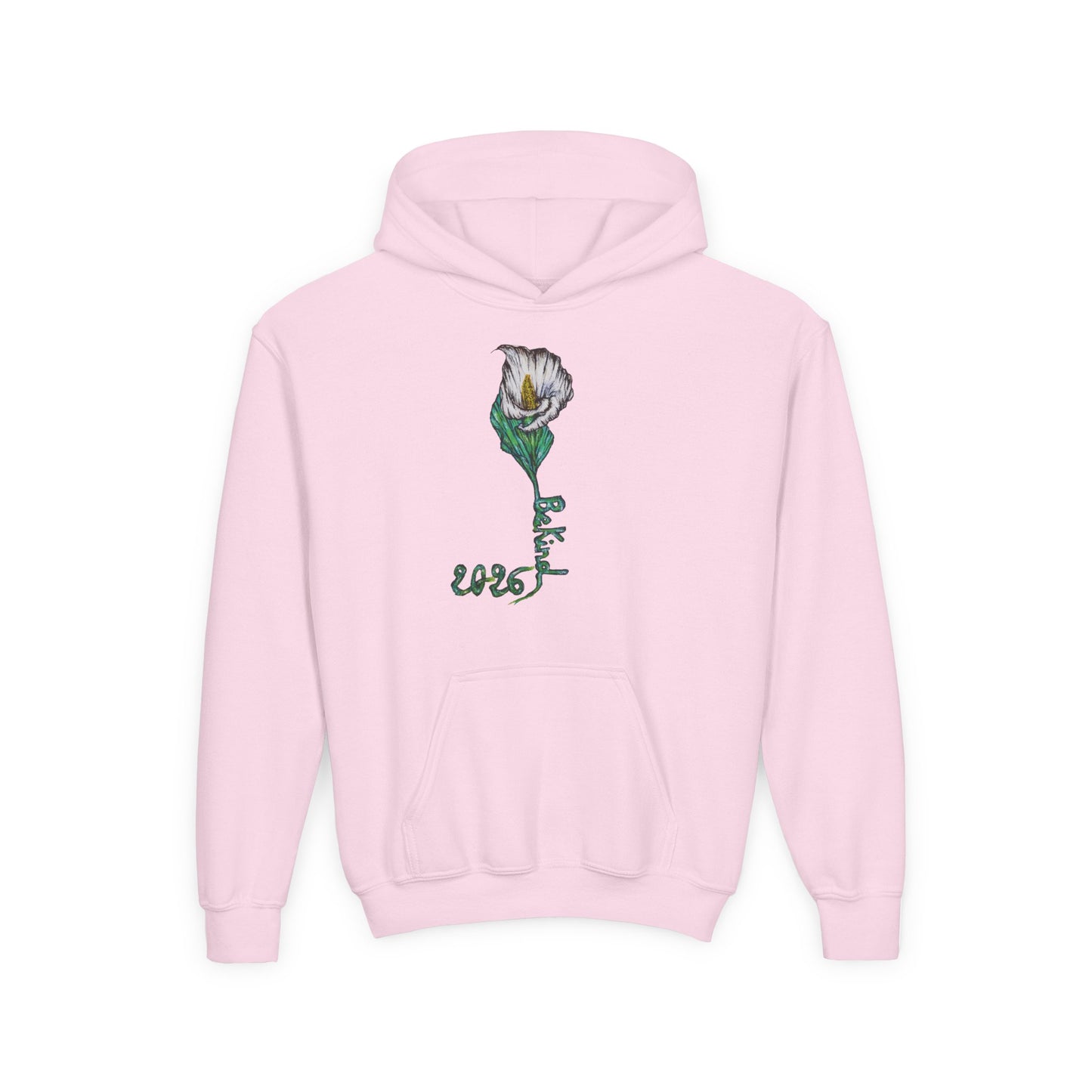 Botanical Youth Hoodie with Floral Design