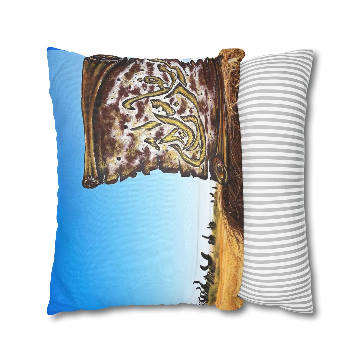 Desert Calligraphy Decorative Pillowcase