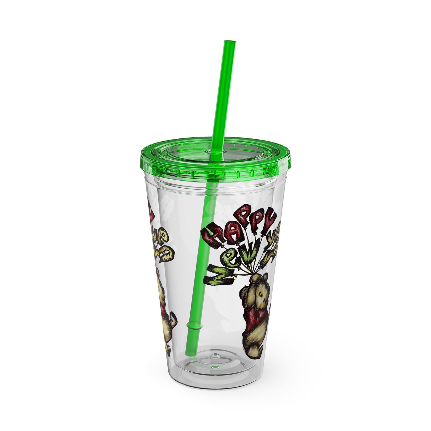 Sunsplash Tumbler with Straw, 16oz
